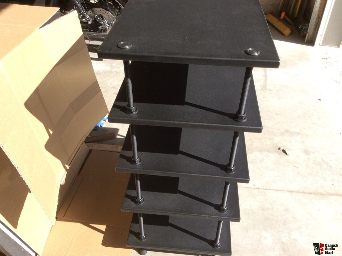 Contemporary 5 Shelf Audio Component Rack, totally adjustable Photo ...
