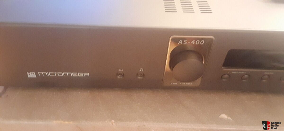 Micromega AS-400 Black Integrated Amplifier REDUCED Photo #4112970 ...