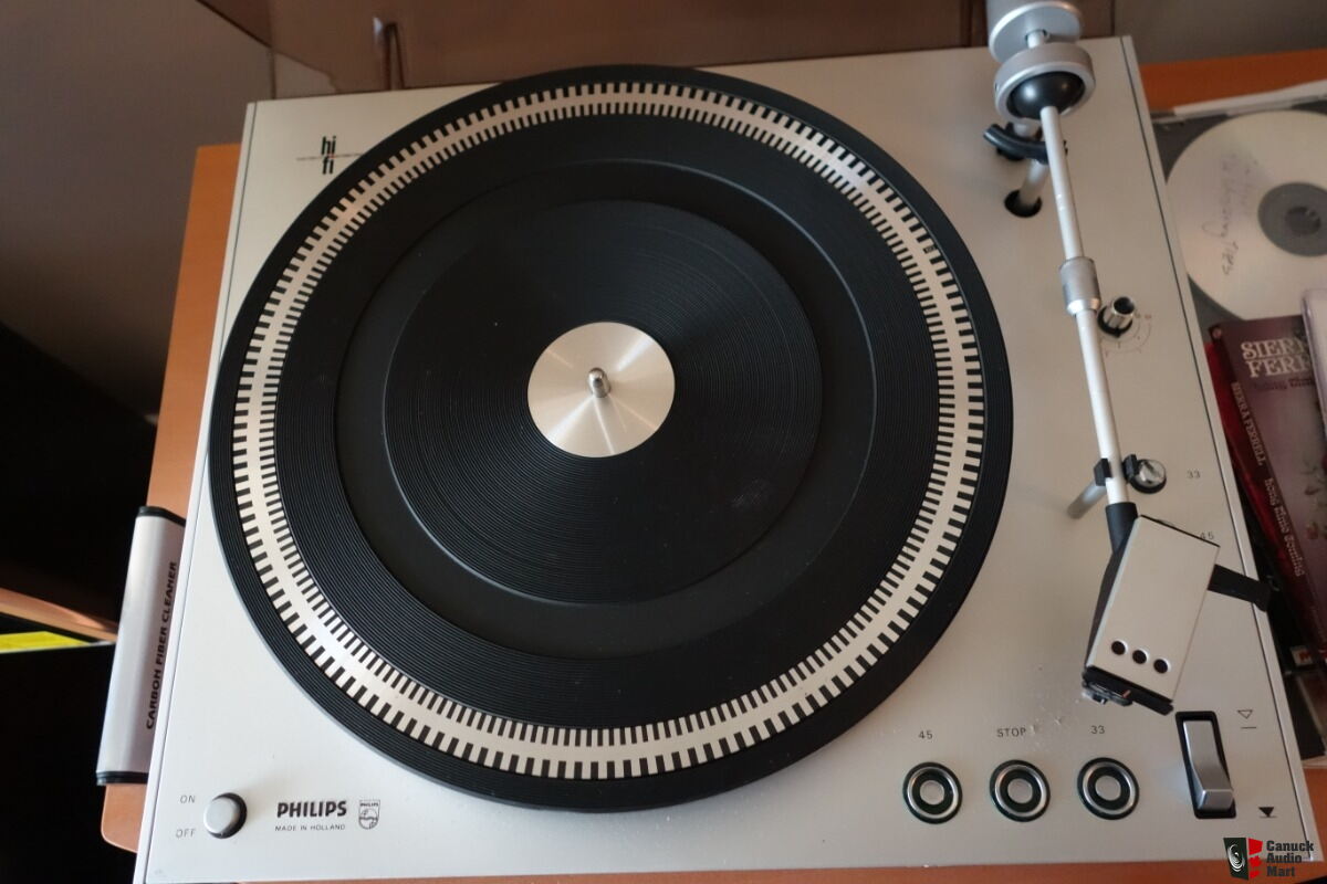 Capot Et Plinthe Pour Platine Vinyle Philips 212 - Occasion - Bon état