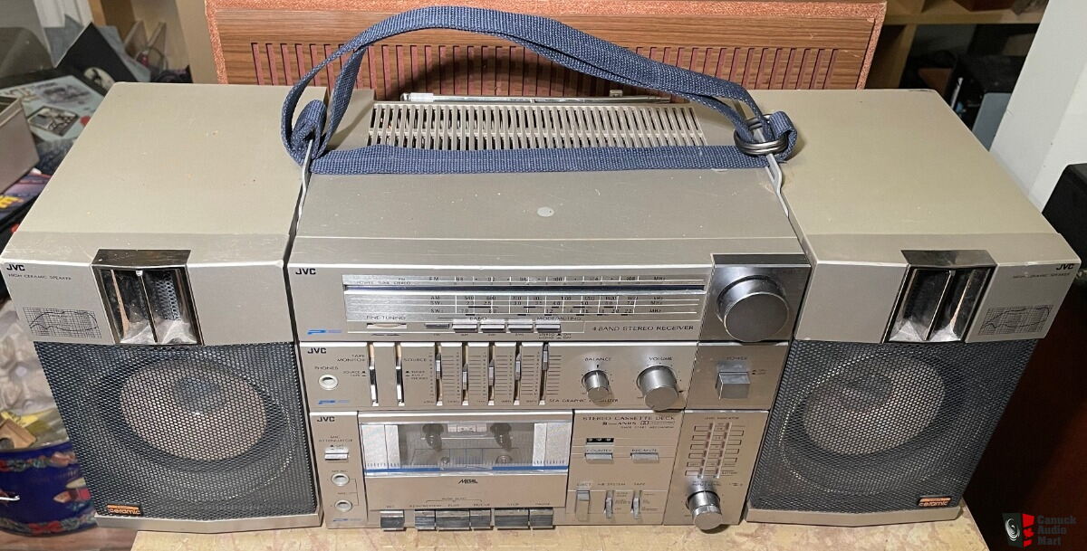 Vintage JVC PC11 Boombox Stereo Cassette Portable System Photo