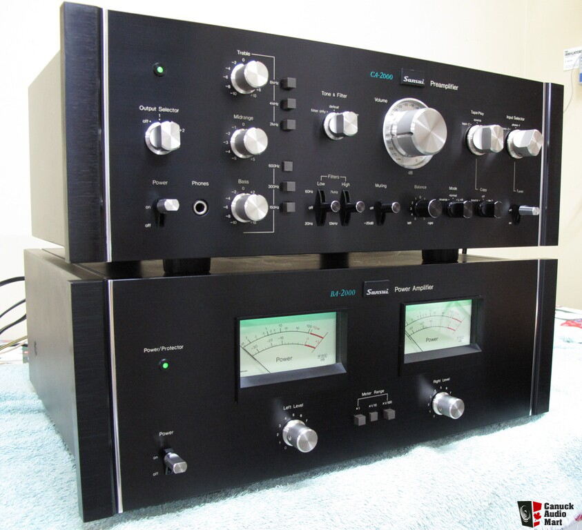 SANSUI CA-2000 アンプ プリメイン 音出しOK ジャンクの+