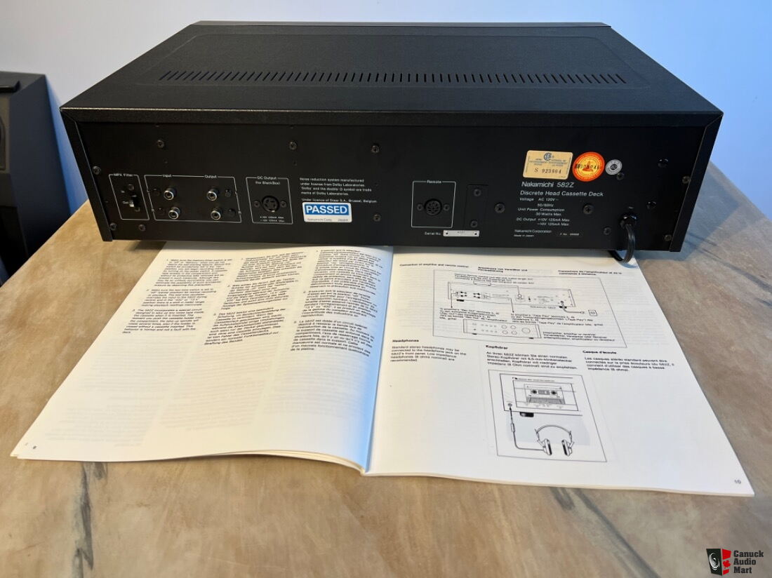Nakamichi 582 Discrete Head Cassette Deck Japanese Very Good