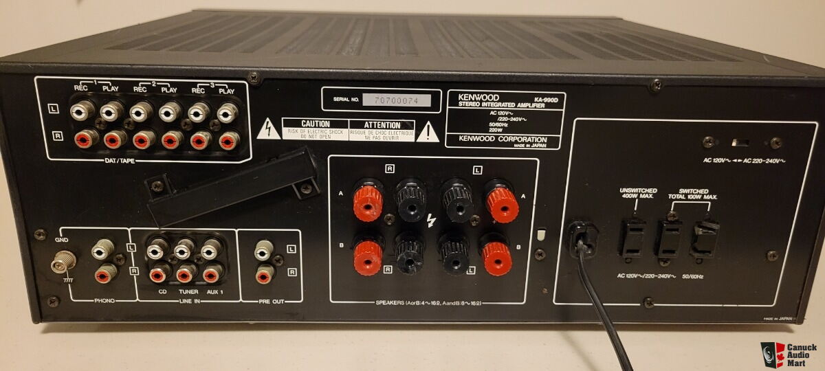 Vintage Kenwood KA-990D Stereo Integrated Amplifier old school Hi ...