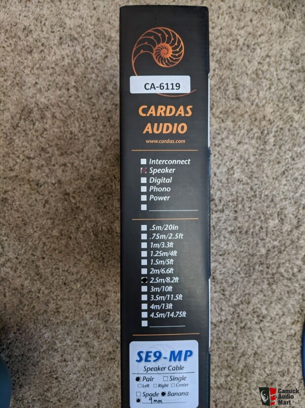 Cardas Speaker Cable 2.5M SE9 MP Photo 4174814 US Audio Mart