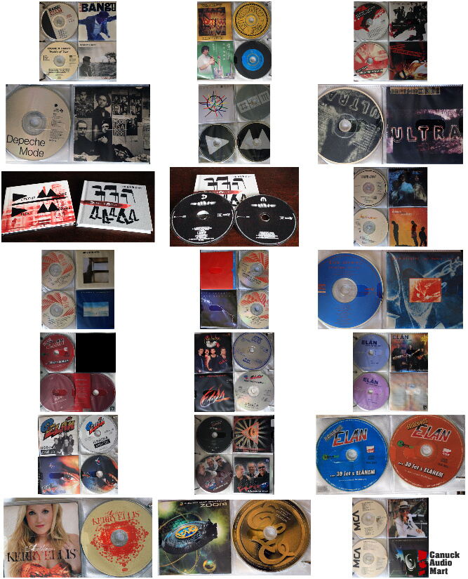 399 mostly 80s CDs with liner notes; all in sleeves and binders Photo ...