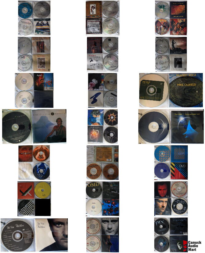 402 mostly 80s CDs - liner notes included; all in sleeves Photo ...