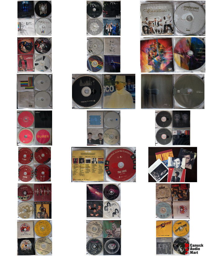 399 mostly 80s CDs with liner notes; all in sleeves and binders Photo ...