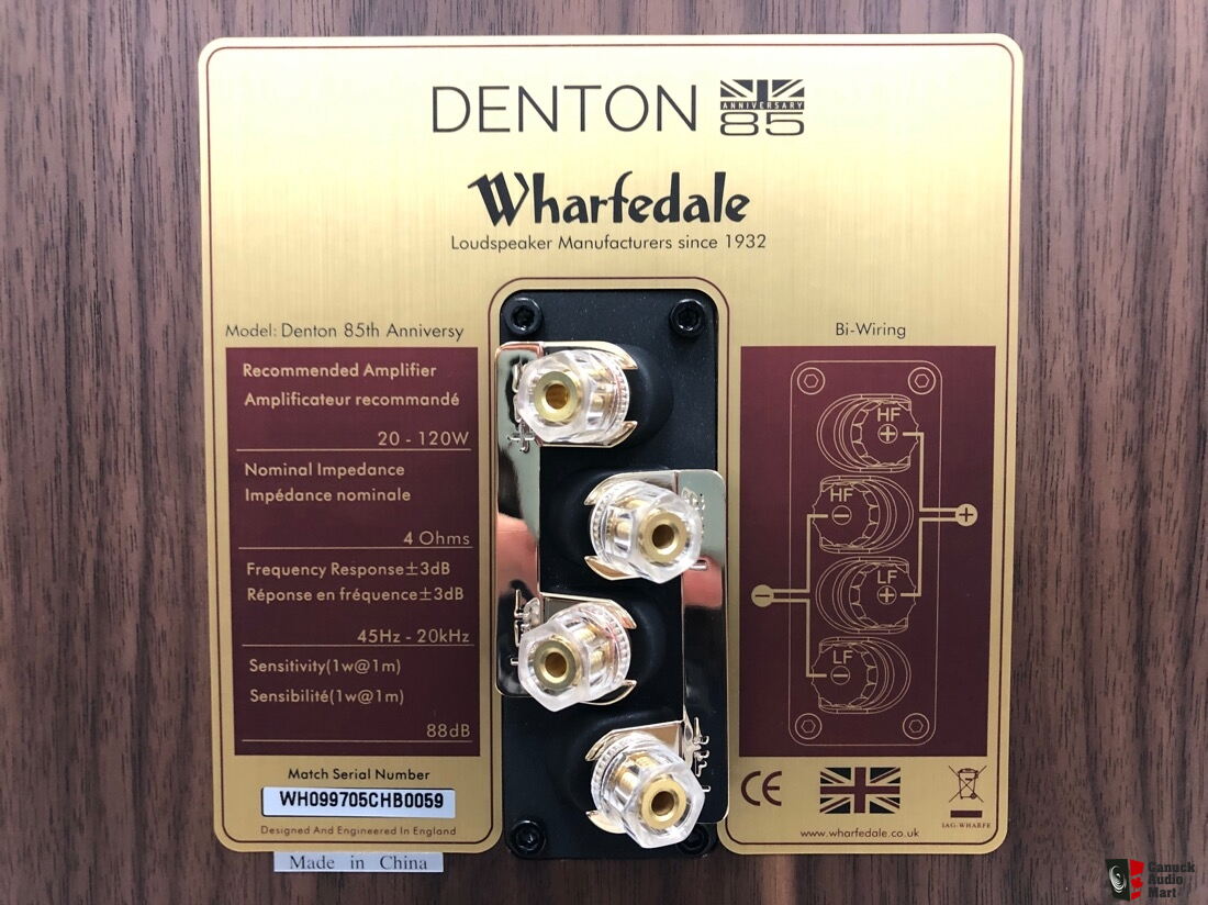 Wharfedale Denton 85th Anniversary – Diffusori Da Scaffale In Noce (Coppia), 6,5'' Kevlar, 88dB - 2