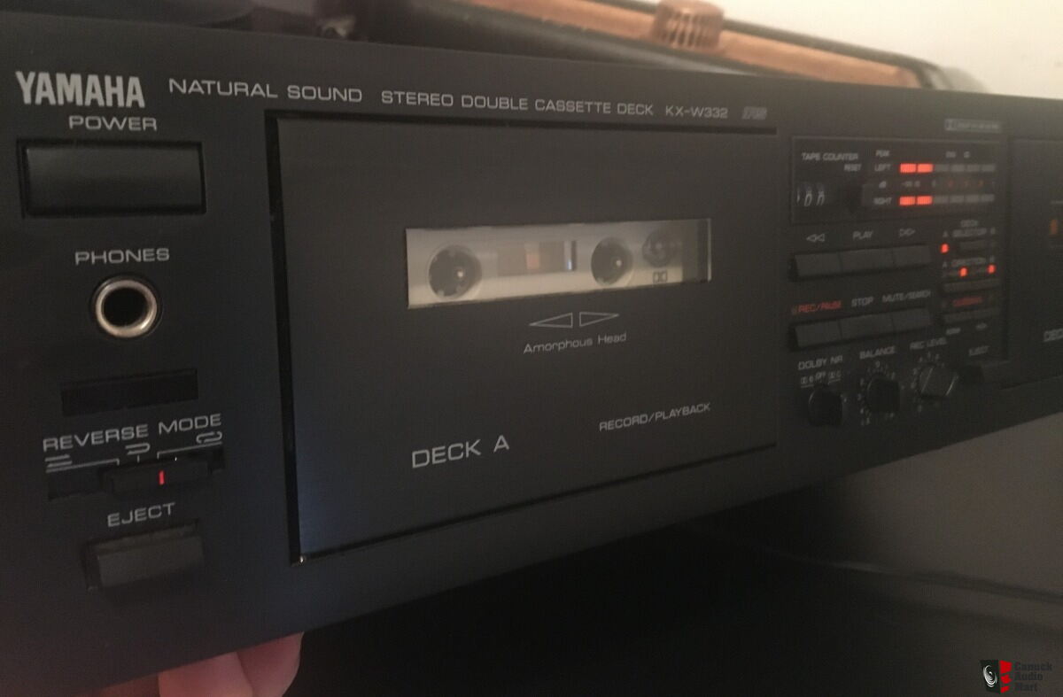 Yamaha Natural Sound Double Cassette Tape Deck Player Recorder KXW332 Photo 4235570 Canuck