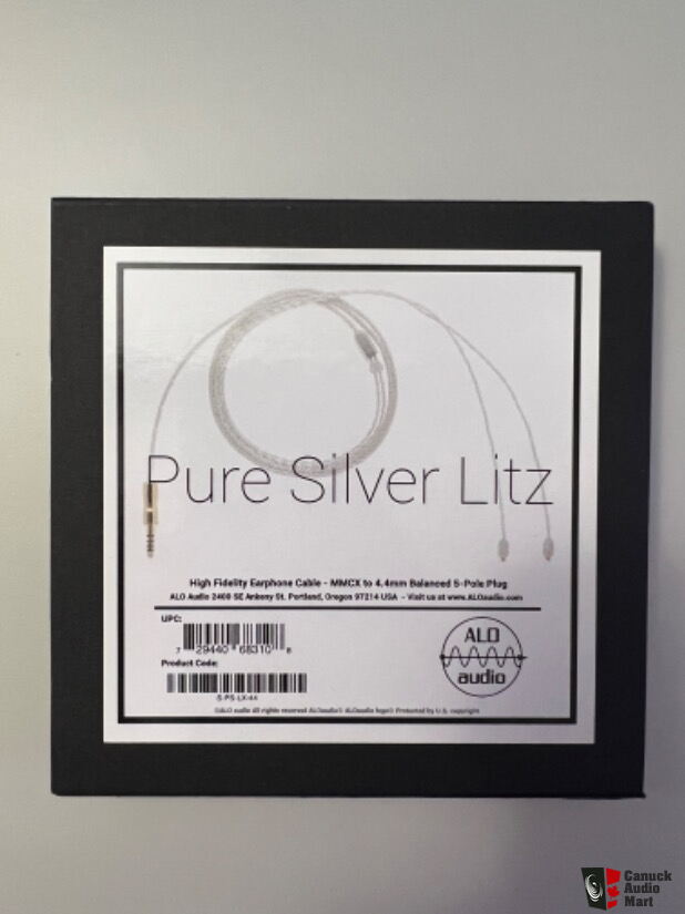 ALO Audio Pure Silver Litz 4.4mm Balanced MMCX Cable For Sale