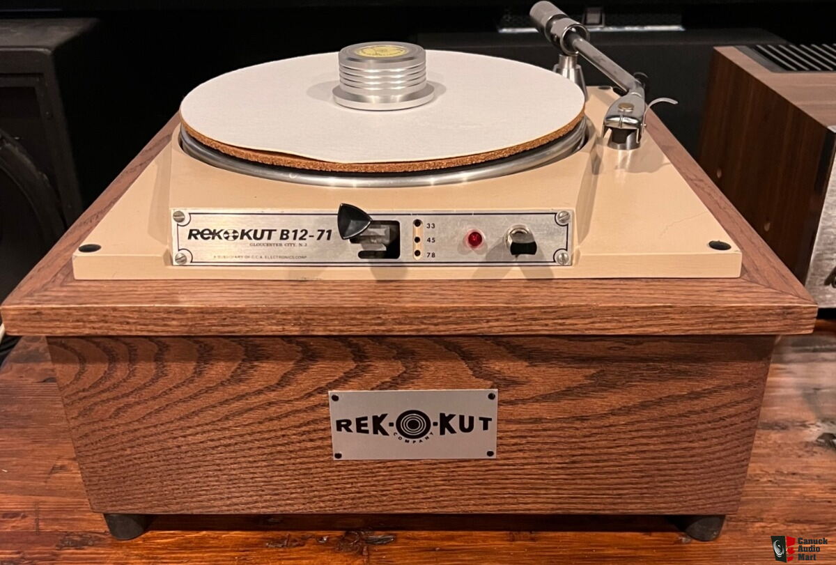 Vintage Rek O Kut B12 71 Broadcast Quality Turntable W Shure M3d