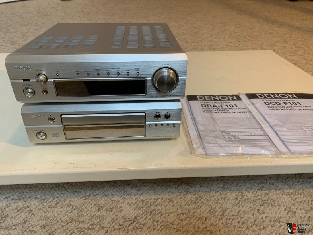 Denon DRA-F101 Stereo Receiver, Denon DRA-F101 CD player, B&W 686