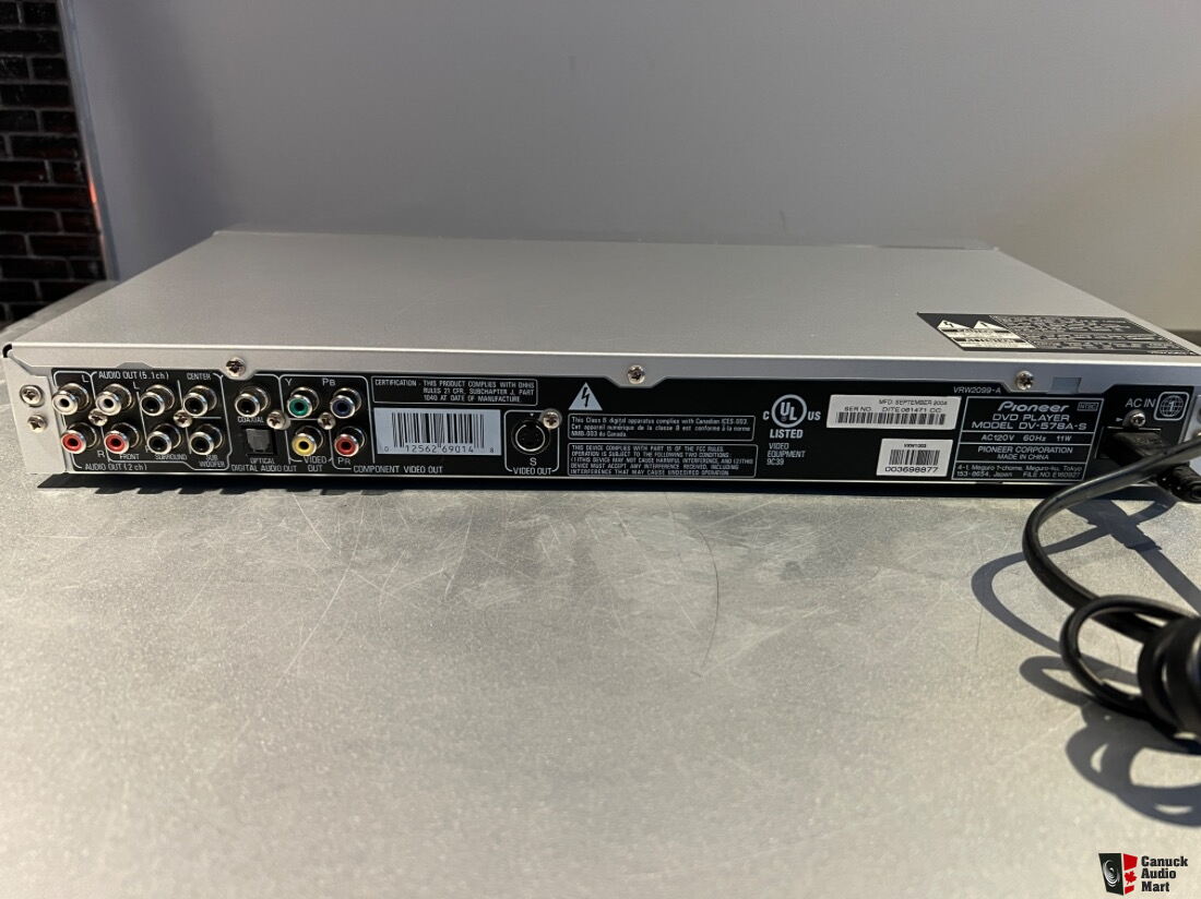 Pioneer DV-578A Super Audio CD Player DVD SACD DVD-A Super Audio