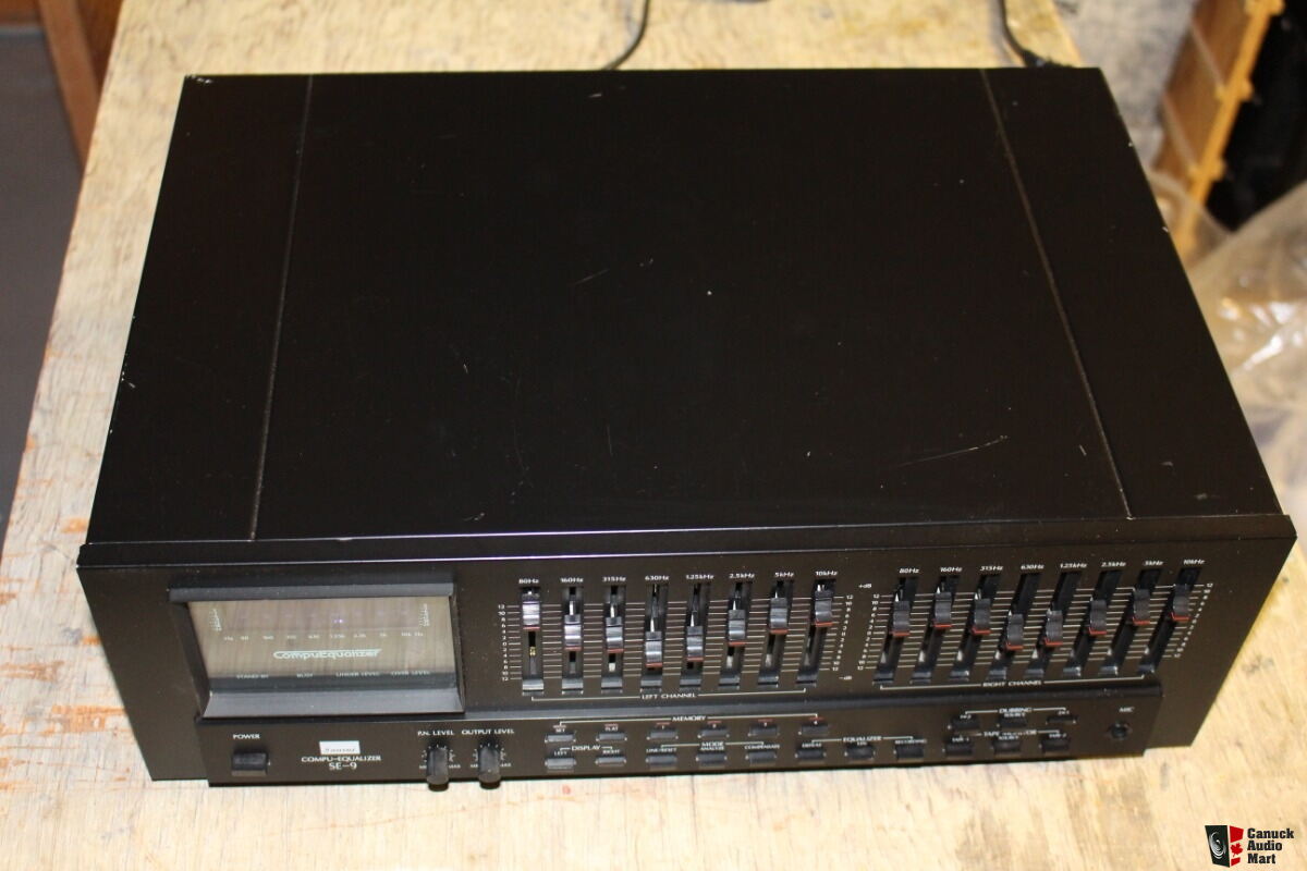 Égaliseur Graphique Sansui SE-9 Compu – Testé Et Fonctionnel, Noir
