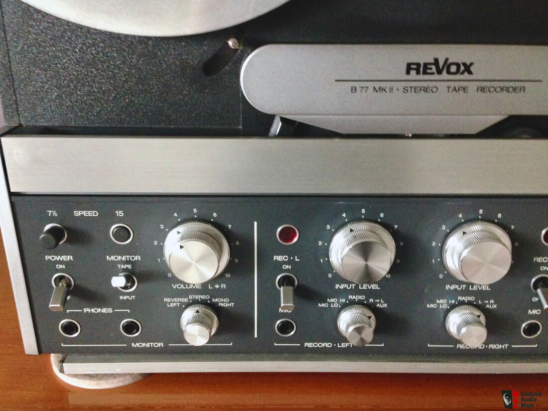 Revox B77 MK II reel to reel tape recorder - NEAR MINT (SOLD TO STEVE) !!!  Photo #1673238 - Canuck Audio Mart