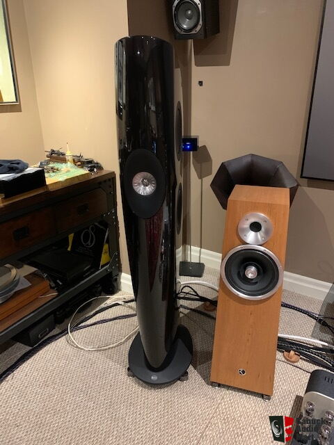 Kef Blade Tower Speakers Gloss Black Dealer Ad Canuck Audio Mart