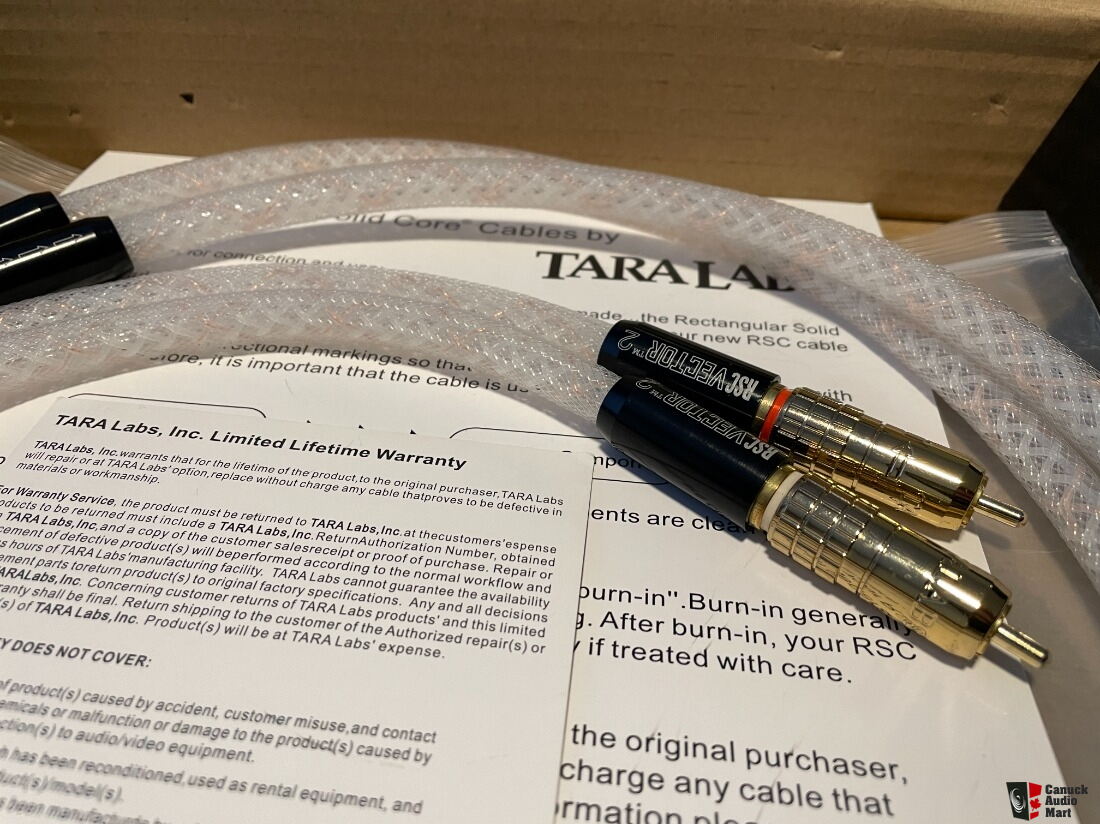 Câble Audio Interconnect TARA Labs Prism 200i – 6 M, RCA Mâle/mâle – Neuf