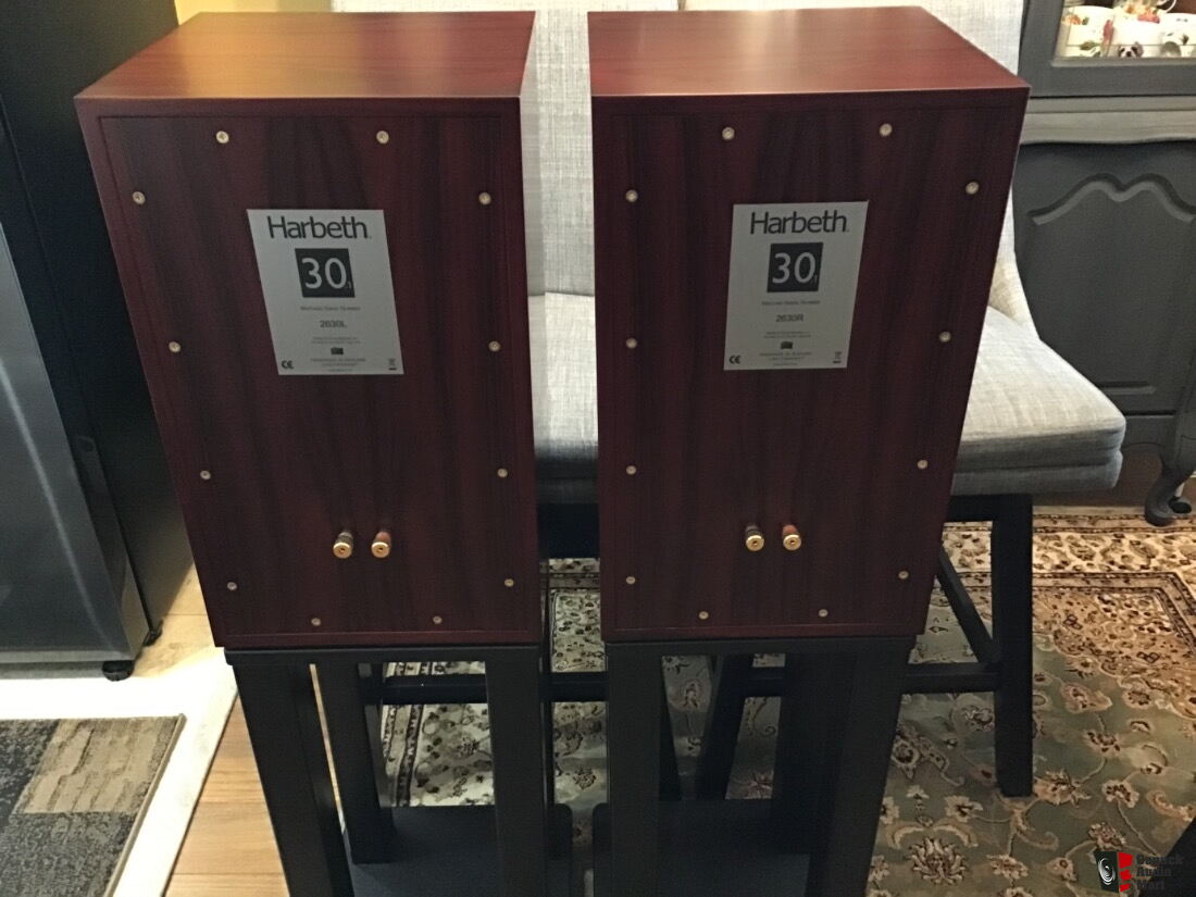 Harbeth 30.1 Speakers Rosewood With Skylan Stands Excellent Condition Consignment