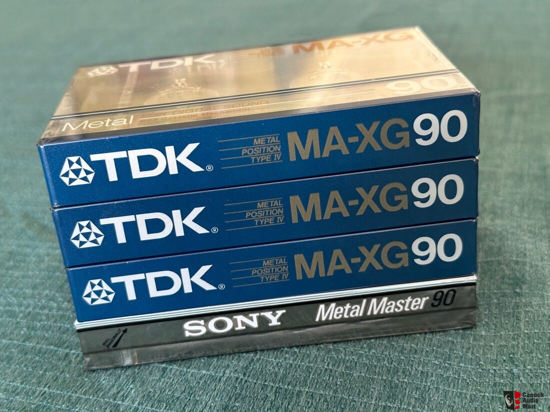 AMENDED TDK MA-XG 90 & Sony Metal Master 90 For Sale - Canuck