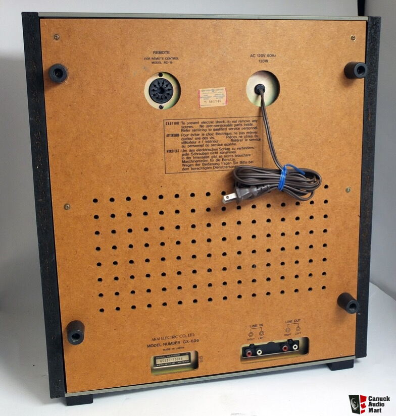 Akai Model GX-636 4 Track Stereo Tape Deck Ferrite Head Reel to Reel $2800  Photo #4400004 - US Audio Mart