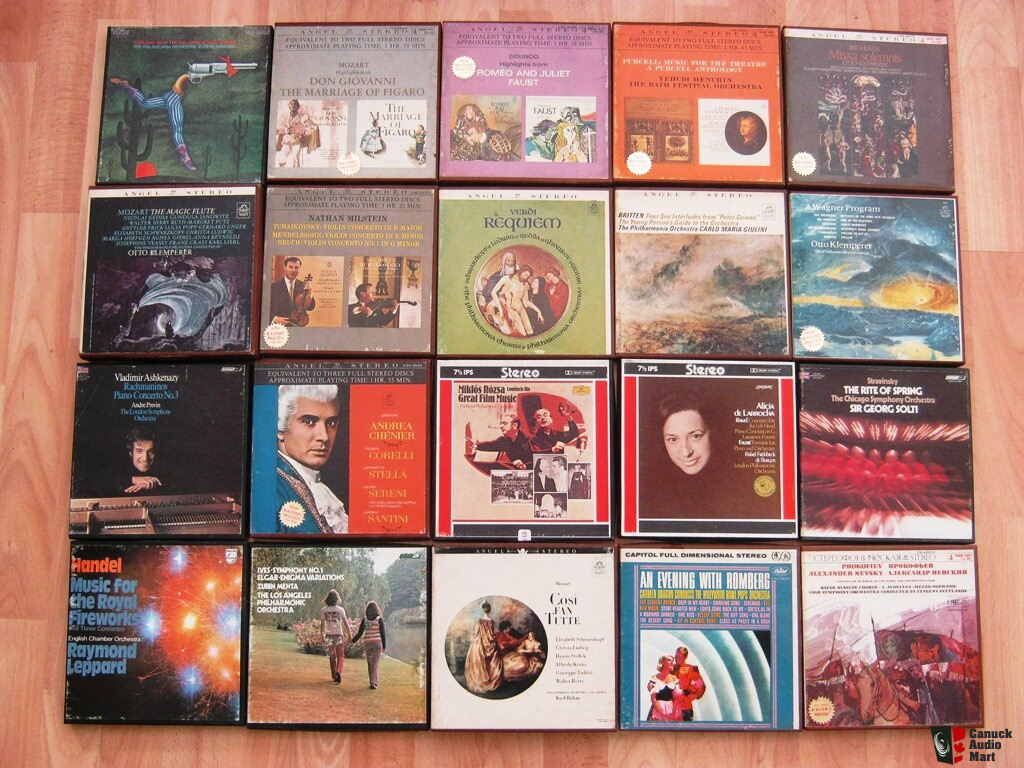 100 Pre-recorded Reel to Reel Tapes - mostly classical Photo #441796 - UK  Audio Mart