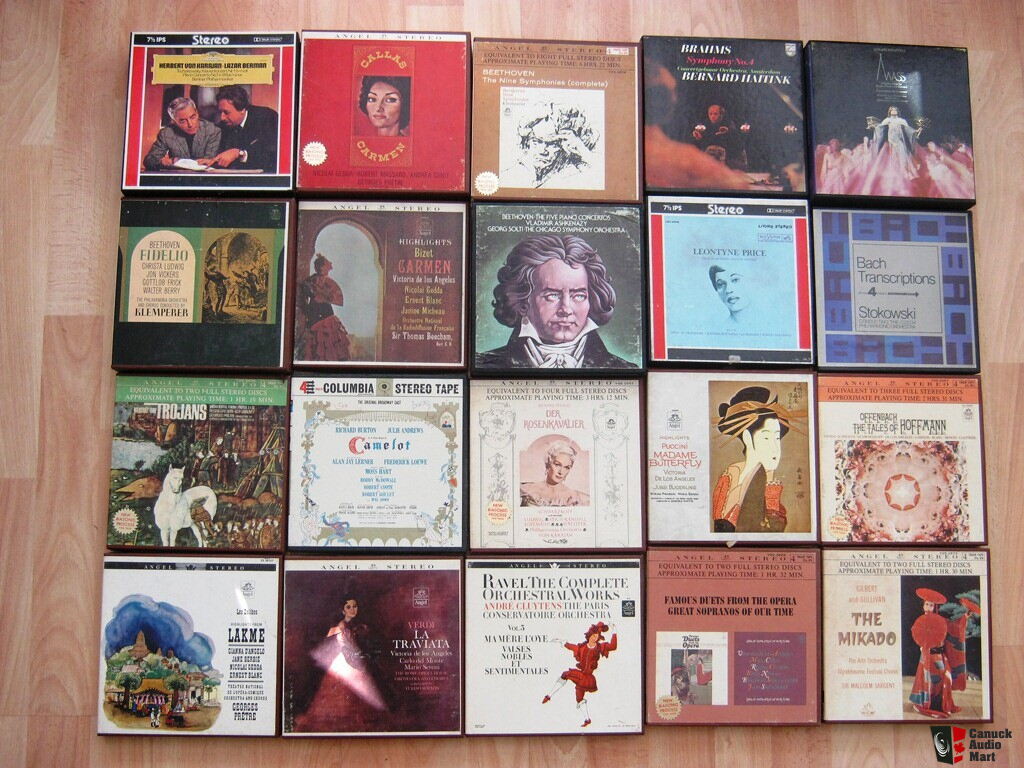 100 Pre-recorded Reel to Reel Tapes (classical) Photo #441800 - Canuck  Audio Mart