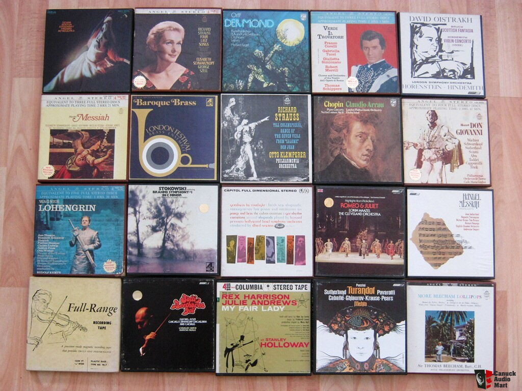 100 Pre-recorded Reel to Reel Tapes (classical) Photo #441802 - US
