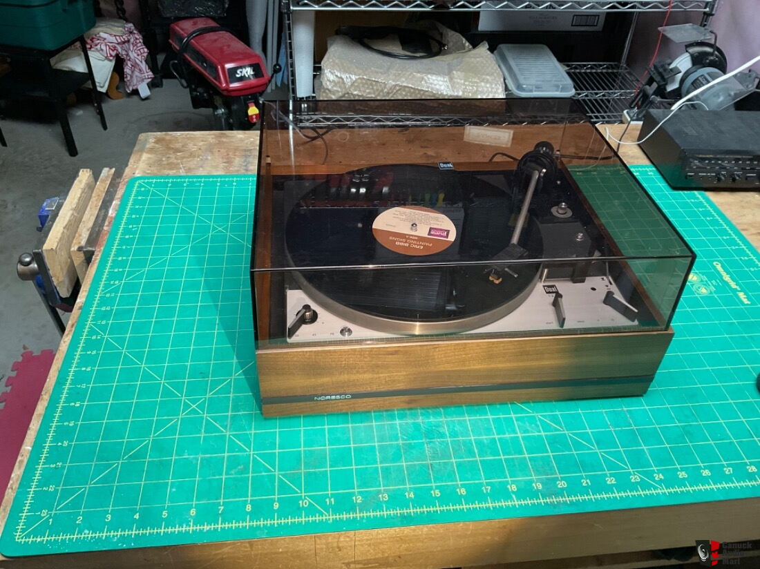 DUAL 1219 Turntable+ Shure Cartridge+ Mint Dust Cover For Sale Canuck