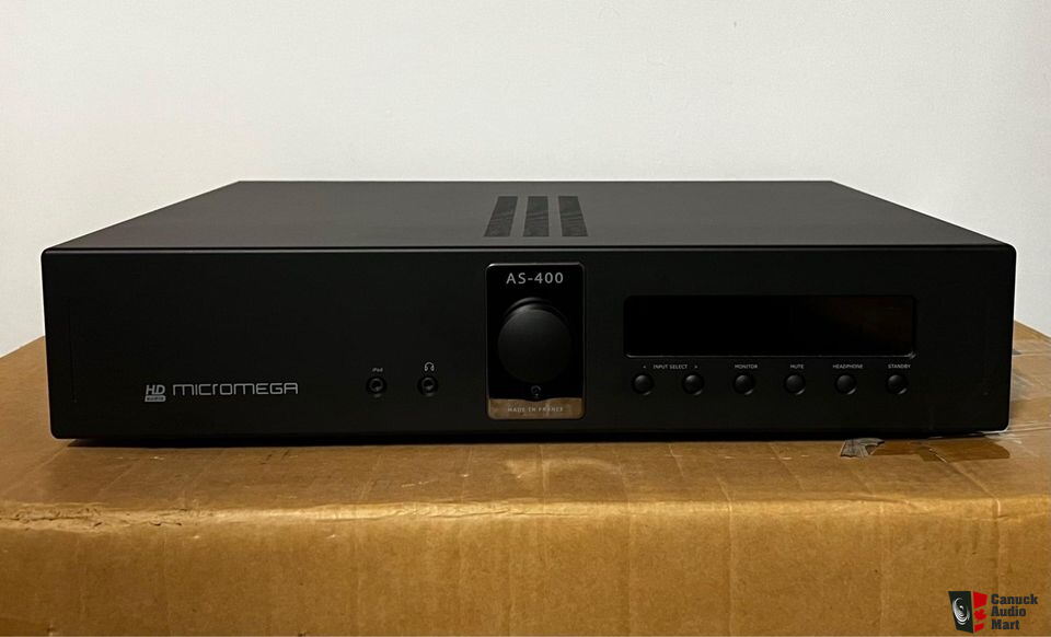 Micromega AS-400 // Ampli Intégré // 200 WPC @ 8 ohms // 400 WPC @ 4 ...