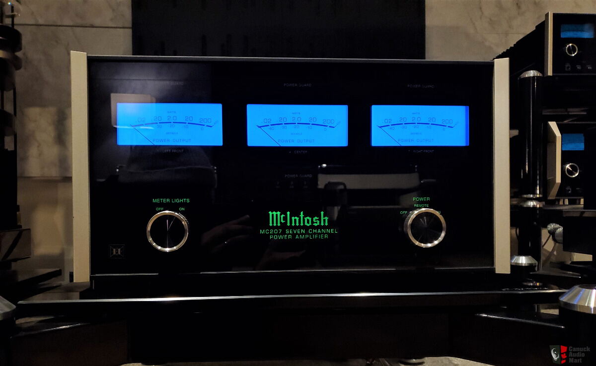 McIntosh Mc207 Power Amplifier 7 X 200 Superb Amp Dealer Ad Canuck Mcintosh mc207 power amplifier 7 x 200 superb amp dealer ad canuck