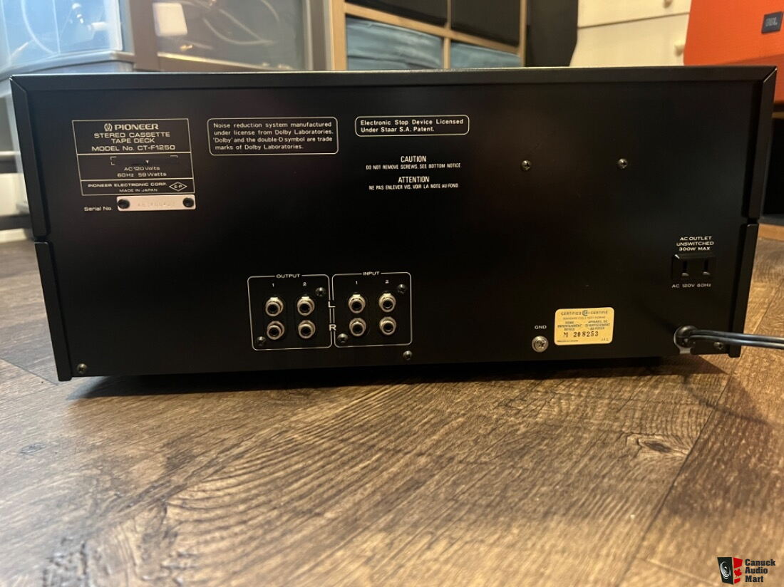 Platine Cassette Pioneer Auto Reverse CT-1260R - Occasion Fonctionnelle