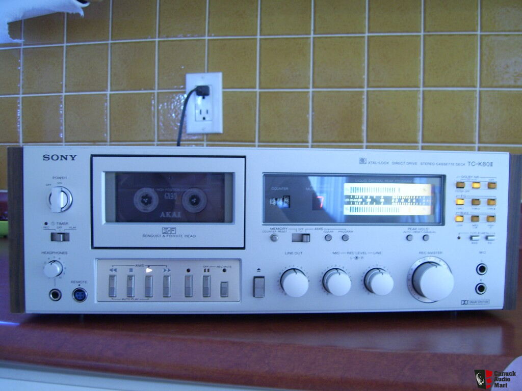 Sony TC-K80 II top-of-the-line vintage cassette deck in superb Sony TC-K80 II top-of-the-line vintage cassette deck in superb