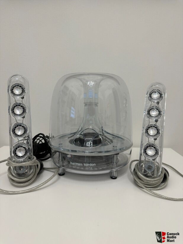 SoundSticks Wireless  Three-piece wireless speaker system with Bluetooth  connectivity
