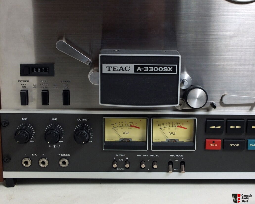 TEAC A-3300SX 4 Track 2 Channel Reel To Reel Tape Deck Serviced