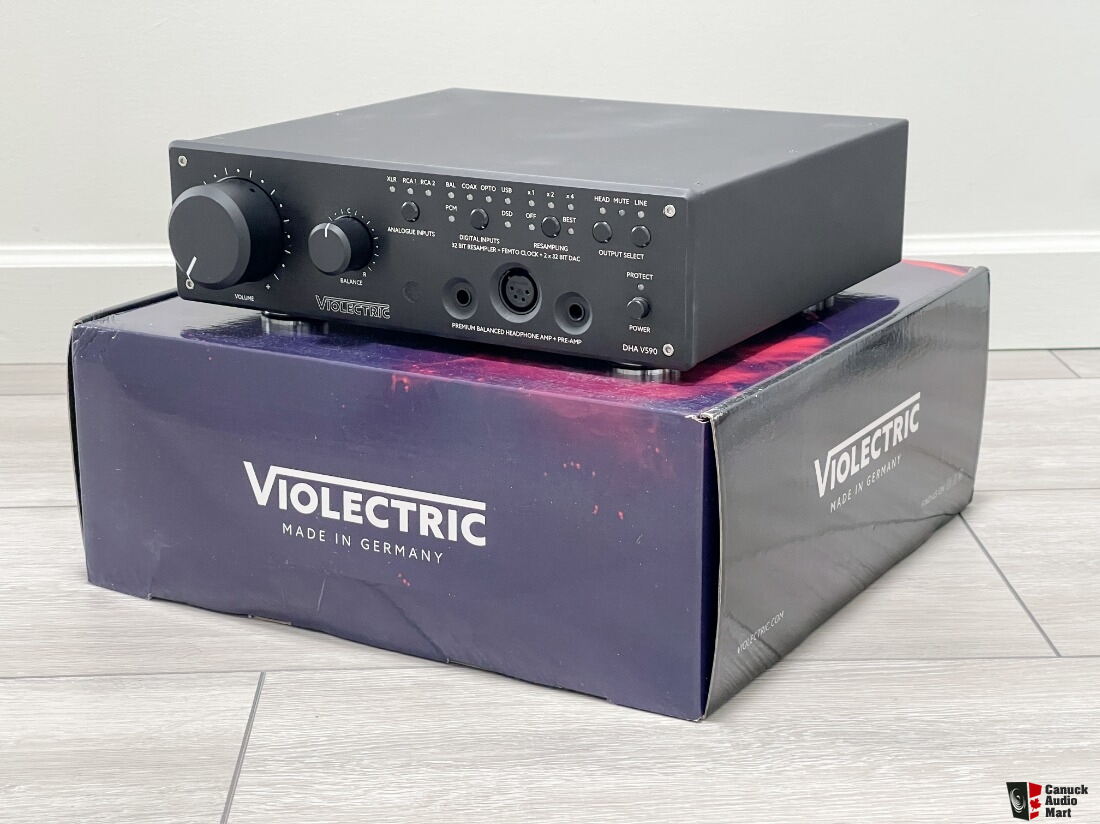 Violectric DHA V590 Headphone Amplifier, Preamp, AKM Chip DAC with Pro