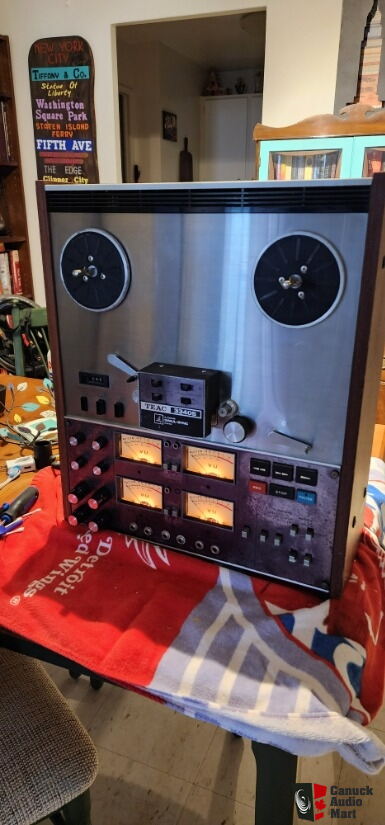 Serviced-TEAC A-3340S 3340 S High Speed Reel to Reel Tape Deck+Hub+Reels-Pick  Up/Meet Photo #1157841 - Canuck Audio Mart