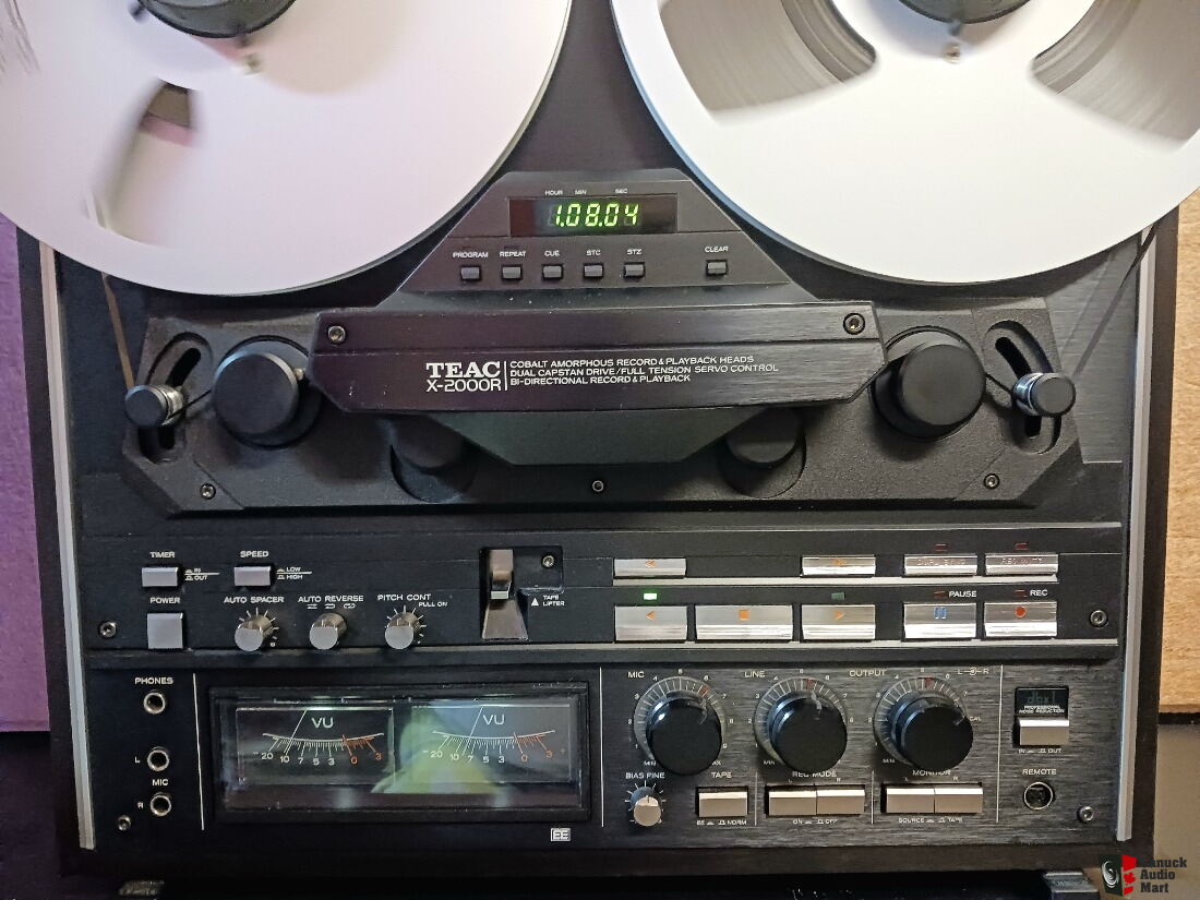 TEAC X-2000R REEL TO REEL TAPE RECORDER  Tape recorder, Audio design, Hifi  audio