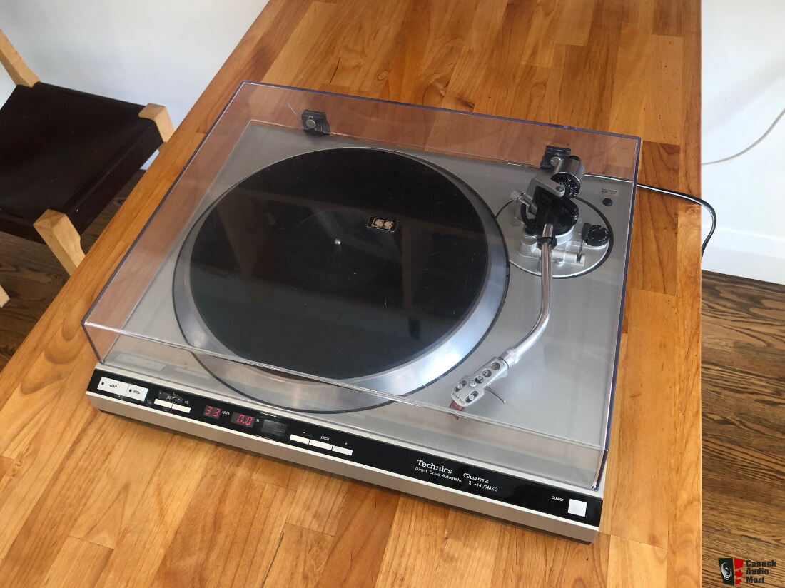 Technics SL-1400 Mk2 Turntable - Recapped, RCA out, Elliptical