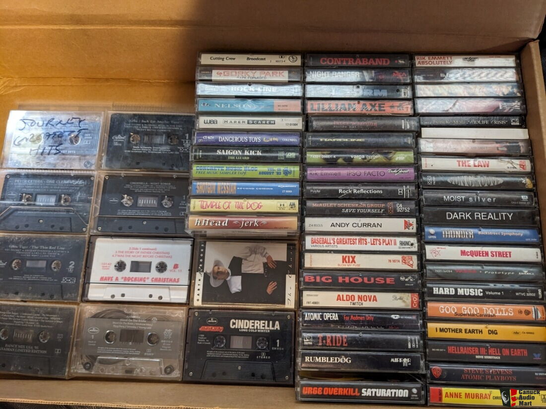 Cassette Tapes Metal Rock Collection Photo 4628290 Canuck Audio Mart