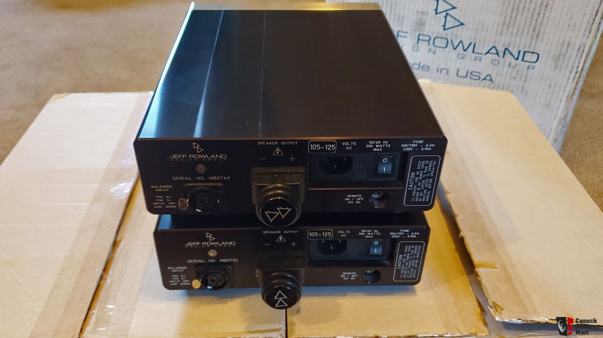 Paire D'amplificateurs Mono Jeff Rowland Modèle 201 – Occasion, Très Bon état