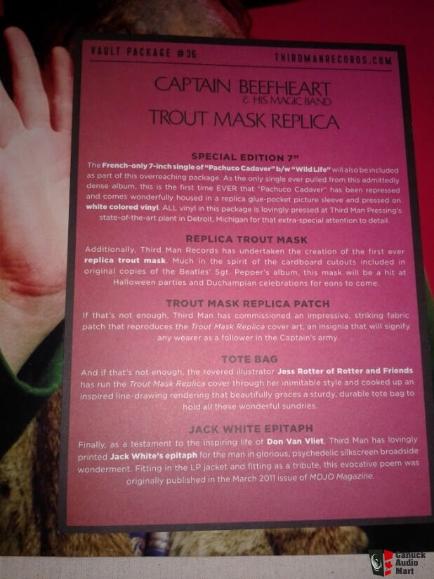 Captain Beefheart Trout Mask Replica (Vault Package) #36 MINT SEALED ...