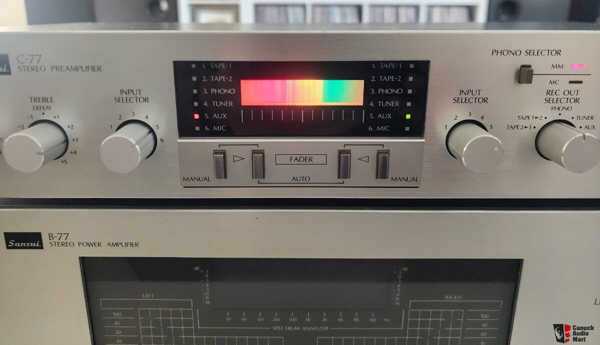 Sansui B-77 Power-Amp and C-77 Pre-Amp For Sale - Canuck Audio Mart
