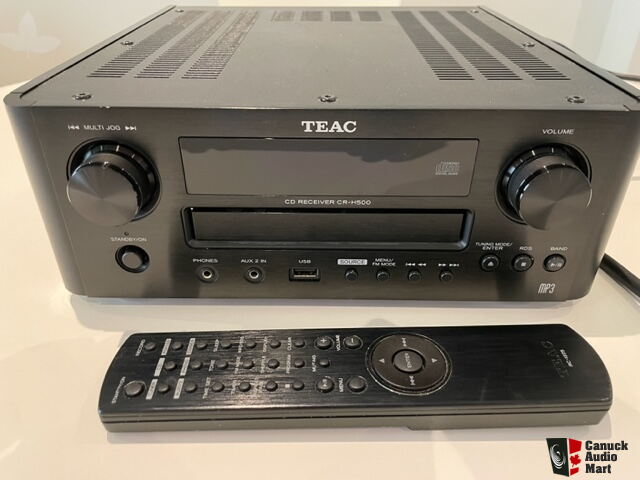 TEAC CR-H500 mini receiver with CD player, phono input For Sale