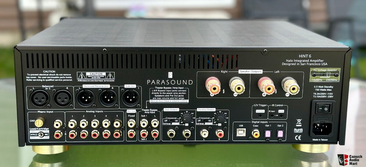 Parasound Halo HINT 6 Integrated amplifier with builtin DAC 160W/Ch