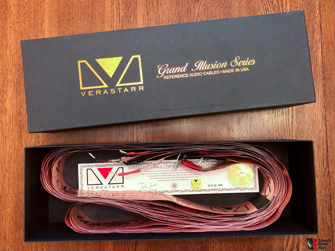 Verastarr Grand Illusion Statement Gold Speaker Cables; 10ft Pair