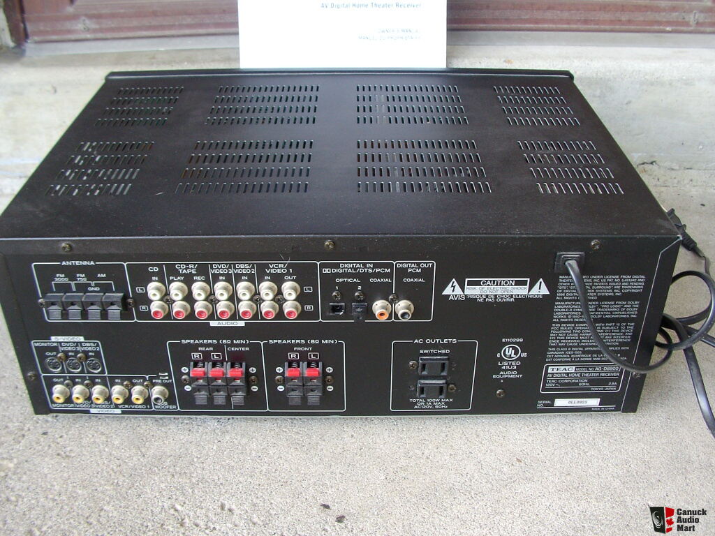 TEAC AG-D8900 Surround Sound Receiver Photo #473974 - US Audio Mart