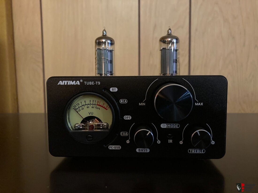 Amplificateur HiFi Aiyima T9 – 100W X2, Bluetooth 5.0, USB DAC, VU-mètre – Noir