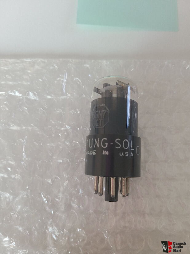 Tung sol 6SN7 GT Tubes, Vintage NOS Black Beauty #1 For Sale