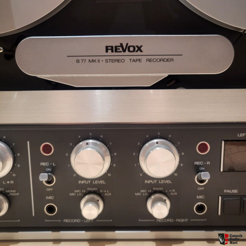 ReVox B77 mk II Reel to Reel Tape Recorder For Sale - Canuck Audio