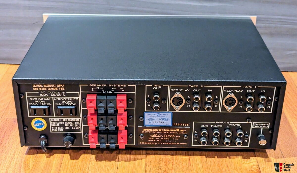 Marantz Model 3200 Preamplifier/ Fully Re-Capped/ Fully Restored